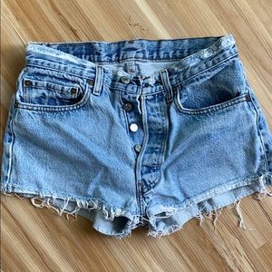 Vintage High-Rise Levi Denim Shorts